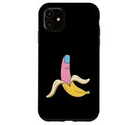 Funny Banana Finger avec Vernis à Ongles Rouge Coque pour iPhone 11