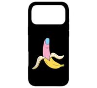 Funny Banana Finger avec Vernis à Ongles Rouge Coque pour iPhone 17 Pro Max