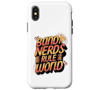 Funny Band Nerds Will Rule The World Cool Musical Nerd Coque pour iPhone X/XS