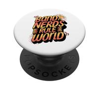 Funny Band Nerds Will Rule The World Cool Musical Nerd PopSockets PopGrip Adhésif