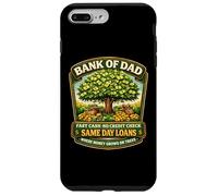Funny Bank of Dad Fast Cash No Credit Check Fête des pères Blague Coque pour iPhone 7 Plus/8 Plus