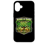 Funny Bank of Dad Fast Cash No Credit Check Fête des pères Papa Coque pour iPhone 16 Plus
