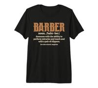 Funny Barber Noun Coiffeur Coiffeur Barbier T-Shirt Haut de Gamme