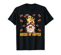 Funny Barista Queen of Coffee GNOME for Women and Coffee Mom T-Shirt