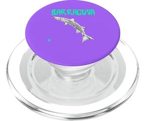 Funny Barracuda Fish Aqua PopSockets PopGrip pour MagSafe