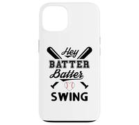 Funny Baseball Batter Batter Swing Hey Game Day Baseball Mom Coque pour iPhone 13