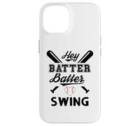 Funny Baseball Batter Batter Swing Hey Game Day Baseball Mom Coque pour iPhone 14
