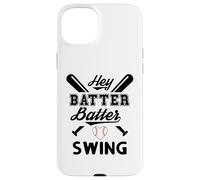 Funny Baseball Batter Batter Swing Hey Game Day Baseball Mom Coque pour iPhone 15 Plus