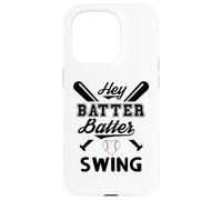 Funny Baseball Batter Batter Swing Hey Game Day Baseball Mom Coque pour iPhone 15 Pro