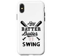 Funny Baseball Batter Batter Swing Hey Game Day Baseball Mom Coque pour iPhone X/XS