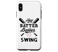Funny Baseball Batter Batter Swing Hey Game Day Baseball Mom Coque pour iPhone XS Max