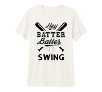 Funny Baseball Batter Batter Swing Hey Game Day Baseball Mom T-Shirt Haut de Gamme
