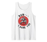 Funny Baseball Catcher Run I Dare You Backstop Batterie Mate Débardeur