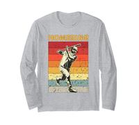 Funny Baseball Home Run Rétro Vintage Manche Longue