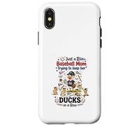 Funny Baseball Mom Baseball Mama Baseball Graphic Game Gifts Coque pour iPhone X/XS