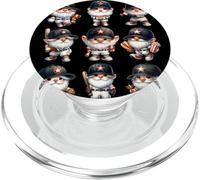 Funny Baseball Player Gnomes For Baseball Team And Coach PopSockets PopGrip pour MagSafe