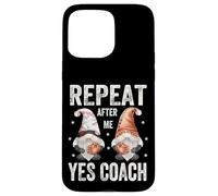 Funny Baseball Saying for Kids Coach Repeat After Me Yes Sir Coque pour iPhone 15 Pro Max