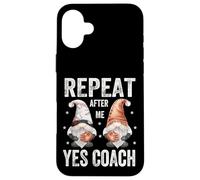 Funny Baseball Saying for Kids Coach Repeat After Me Yes Sir Coque pour iPhone 16 Plus