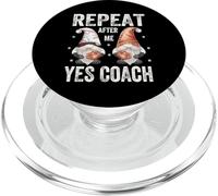 Funny Baseball Saying for Kids Coach Repeat After Me Yes Sir PopSockets PopGrip pour MagSafe