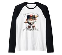 Funny Baseball Saying For Men Boys Id Rather Be On The Field Manche Raglan