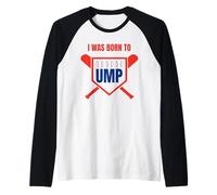 Funny Baseball Umpire Meilleur arbitre Manche Raglan