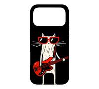 Funny Bass Cat Design - Chat Musicien Cool avec Guitare Basse R Coque pour iPhone 17 Pro Max