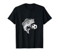 Funny Bass Fish Football Graphic pour Homme T-Shirt