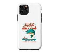 Funny Bass Fishing Boss Battle, Jeu rétro, Design Pixel Art Coque pour iPhone 11 Pro