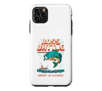 Funny Bass Fishing Boss Battle, Jeu rétro, Design Pixel Art Coque pour iPhone 11 Pro Max