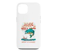 Funny Bass Fishing Boss Battle, Jeu rétro, Design Pixel Art Coque pour iPhone 13