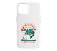 Funny Bass Fishing Boss Battle, Jeu rétro, Design Pixel Art Coque pour iPhone 14