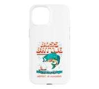 Funny Bass Fishing Boss Battle, Jeu rétro, Design Pixel Art Coque pour iPhone 15
