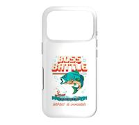 Funny Bass Fishing Boss Battle, Jeu rétro, Design Pixel Art Coque pour iPhone 17 Pro