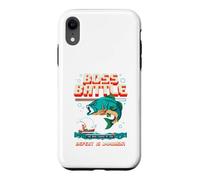 Funny Bass Fishing Boss Battle, Jeu rétro, Design Pixel Art Coque pour iPhone XR