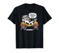 Funny BBQ Cow Joke, Relaxed Steak Humor Grill Pun T-Shirt
