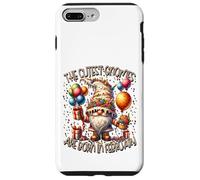 Funny Bday Saying for Women Men Kids February Birthday GNOME Coque pour iPhone 7 Plus/8 Plus