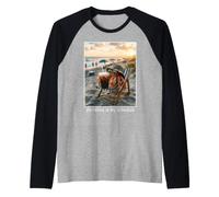 Funny Beach Crab Shoreline, C'est Mon Emploi du Temps Manche Raglan