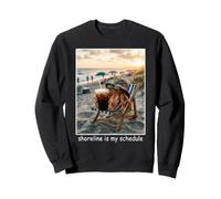 Funny Beach Crab Shoreline, C'est Mon Emploi du Temps Sweatshirt