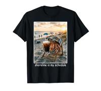Funny Beach Crab Shoreline, C'est Mon Emploi du Temps T-Shirt