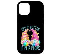 Funny Beach Gnomes for Women Life is Better in Flip Flops Coque pour iPhone 12/12 Pro