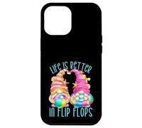 Funny Beach Gnomes for Women Life is Better in Flip Flops Coque pour iPhone 12 Pro Max