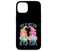 Funny Beach Gnomes for Women Life is Better in Flip Flops Coque pour iPhone 13