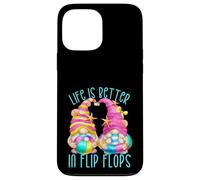 Funny Beach Gnomes for Women Life is Better in Flip Flops Coque pour iPhone 13 Pro Max