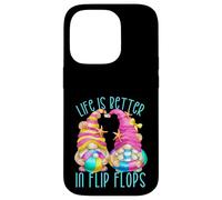 Funny Beach Gnomes for Women Life is Better in Flip Flops Coque pour iPhone 14 Pro