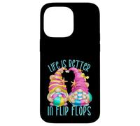 Funny Beach Gnomes for Women Life is Better in Flip Flops Coque pour iPhone 14 Pro Max