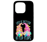 Funny Beach Gnomes for Women Life is Better in Flip Flops Coque pour iPhone 15 Pro