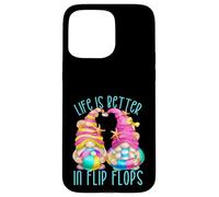 Funny Beach Gnomes for Women Life is Better in Flip Flops Coque pour iPhone 15 Pro Max