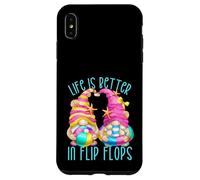 Funny Beach Gnomes for Women Life is Better in Flip Flops Coque pour iPhone XS Max