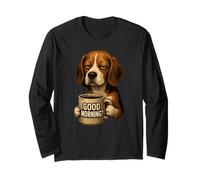 Funny Beagle Good Morning Sarcastic Coffee Lover Grumpy Dog Manche Longue