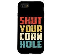 Funny Bean Bag Toss Cookout - Retro Shut Your Cornhole Coque pour iPhone SE (2020) / 7/8